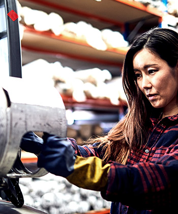 woman manufacturing a product