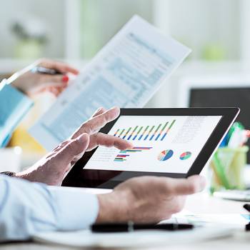 The future of Europe’s fintech revolution close up of typing on a tablet