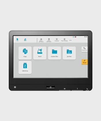 New Simple, Intuitive and Efficient User Interface TASKalfa screen